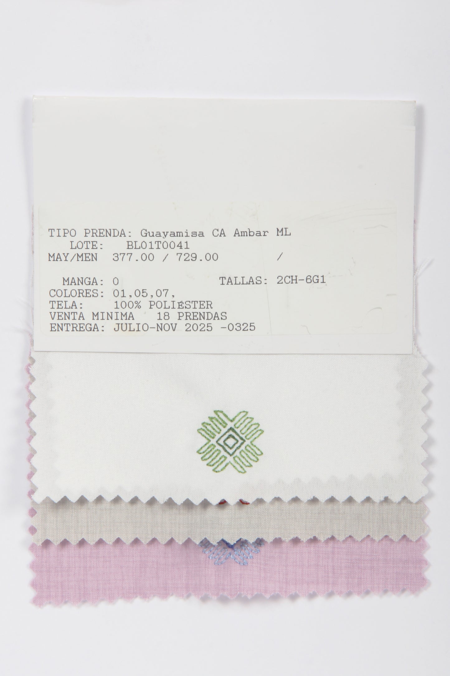 BL01T0041 Guayamisa CA Ambar ML
