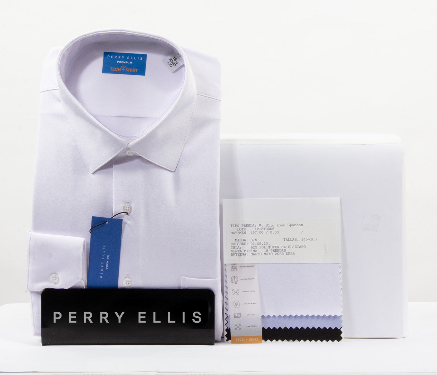 IV13T0006 Perry Ellis Tech + Shirt microfibra