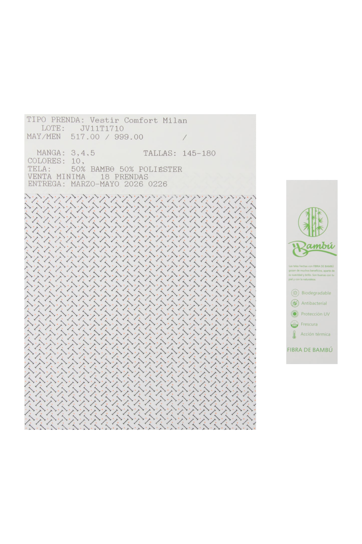 JV11T1710 Vestir Comfort Milan