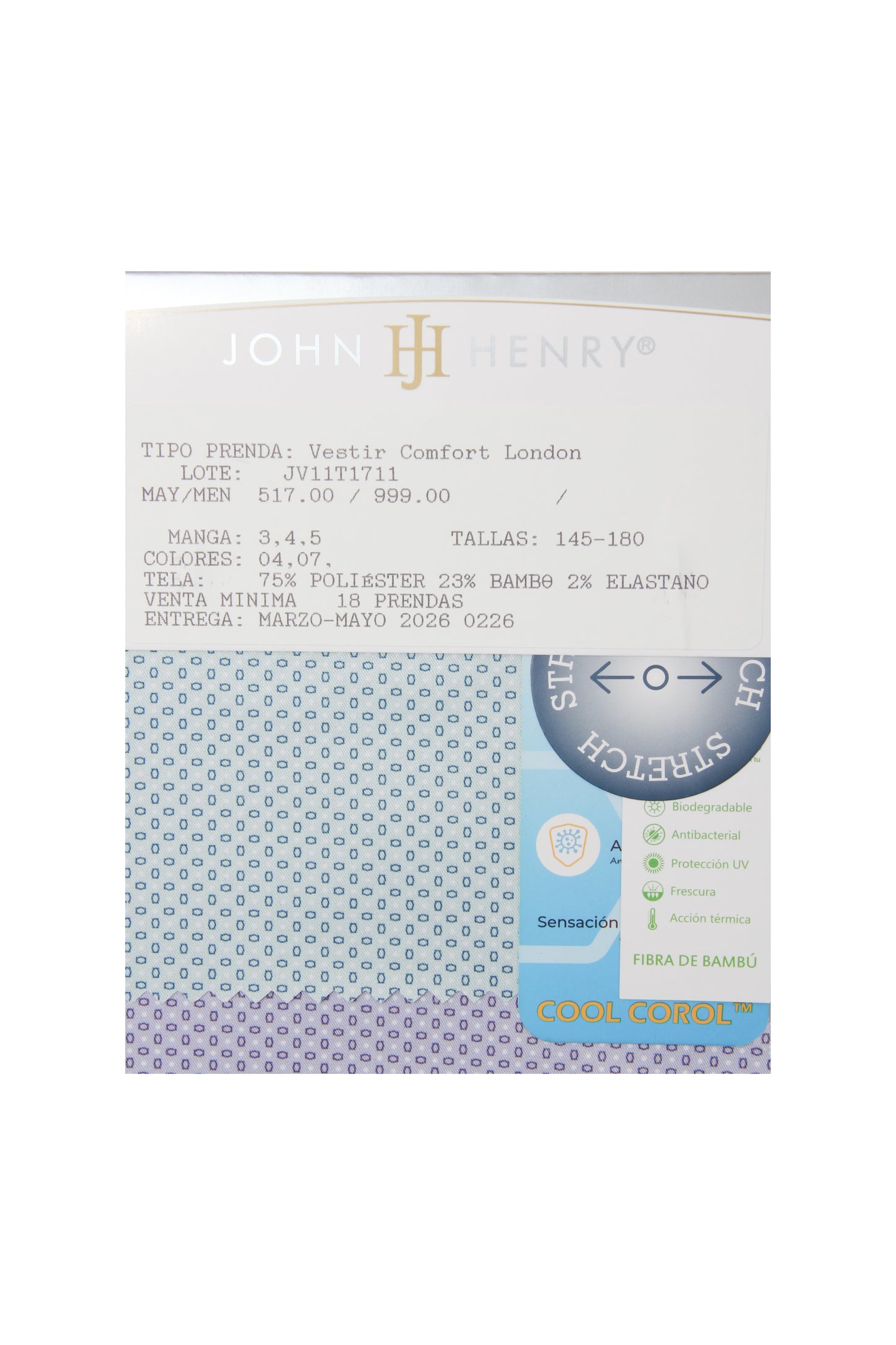 JV11T1711 Vestir Comfort London