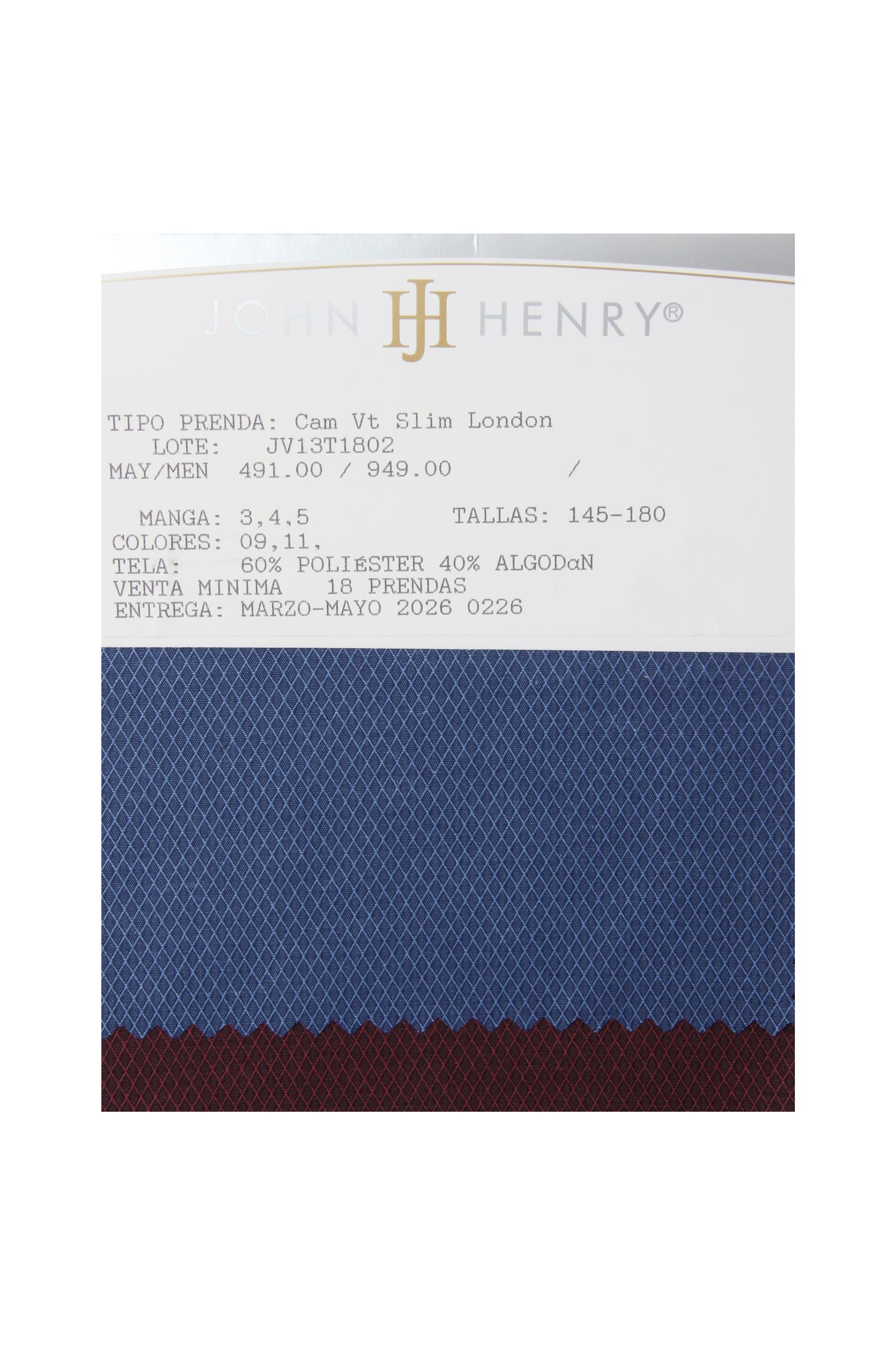 JV13T1802 Cam Vt Slim London