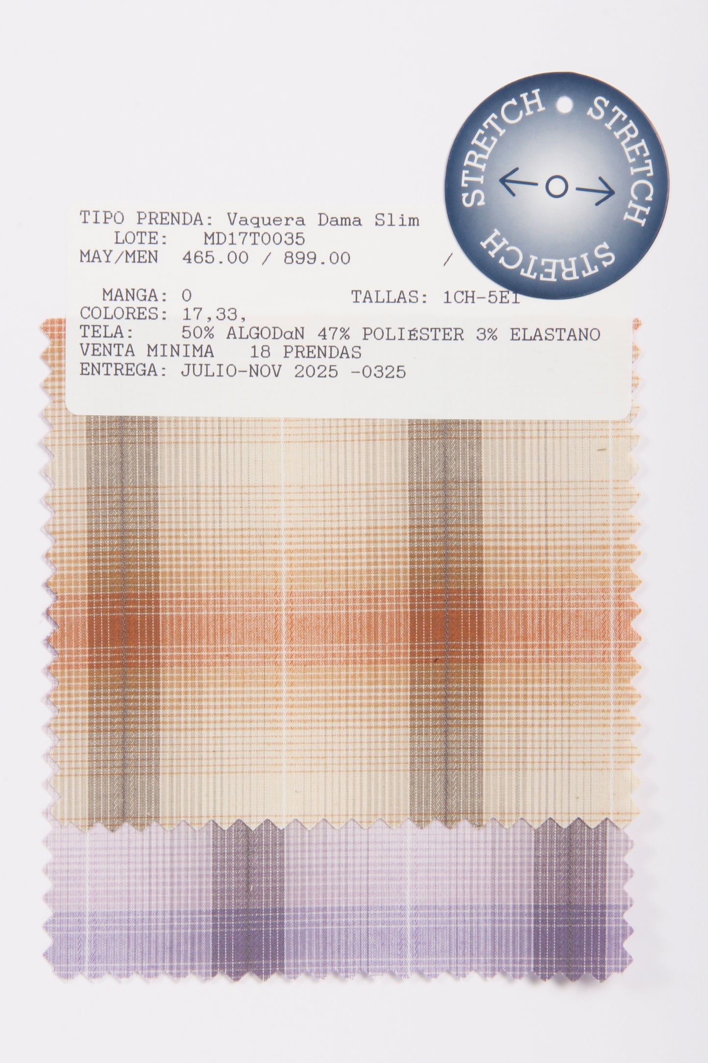 MD17T0035 Vaquera Dama Slim
