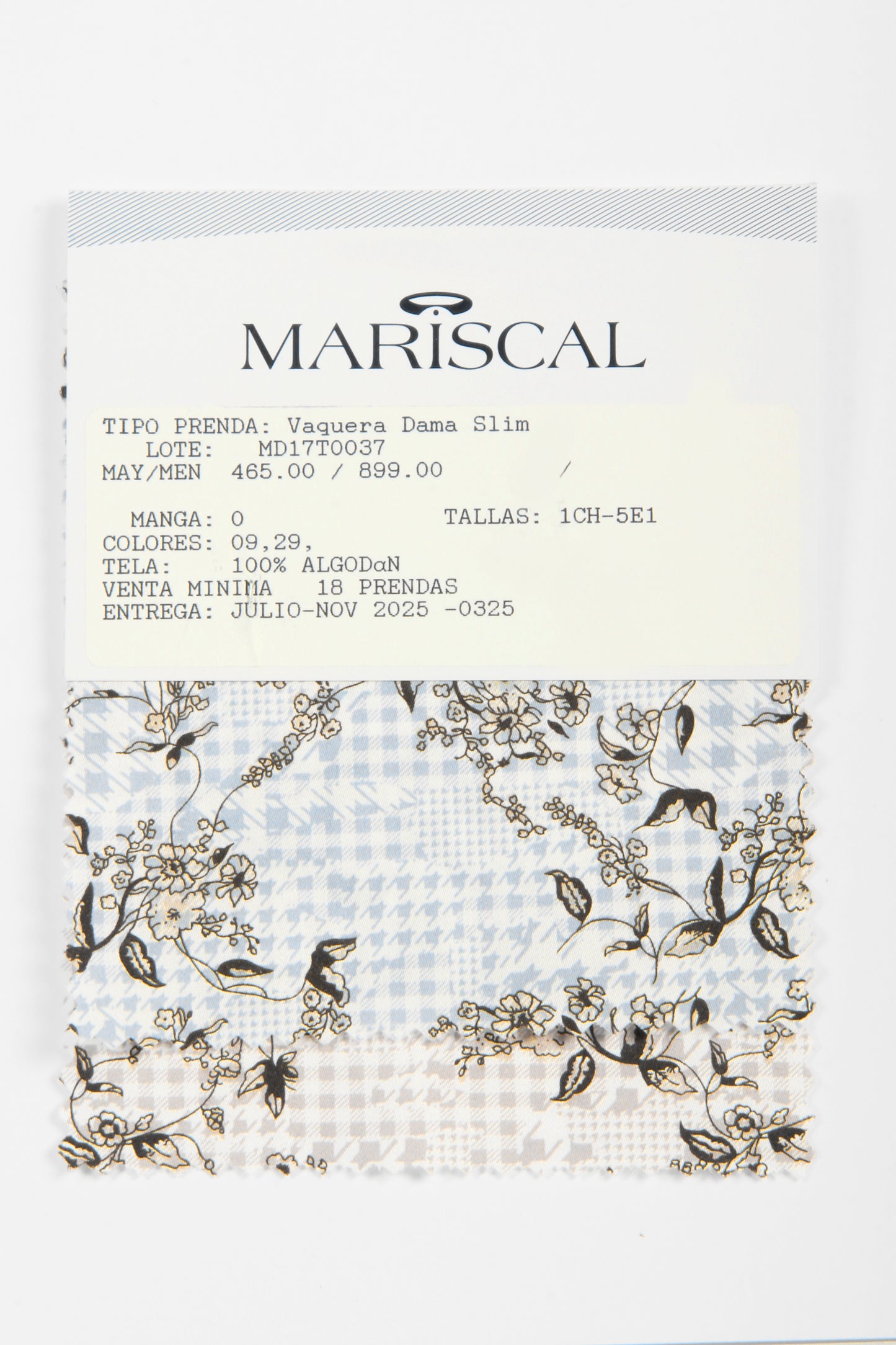 MD17T0037 Vaquera Dama Slim