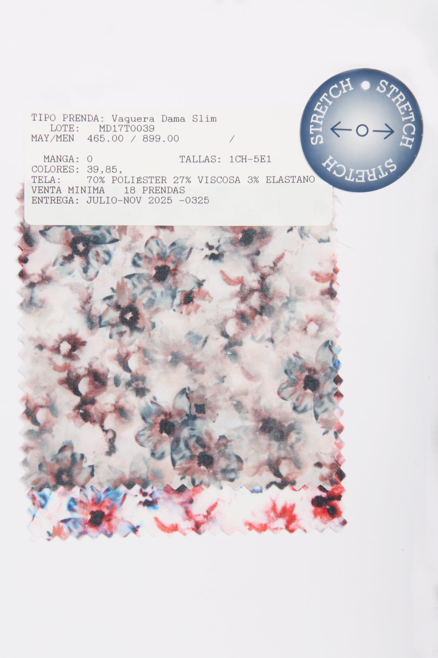 MD17T0039 Vaquera Dama Slim