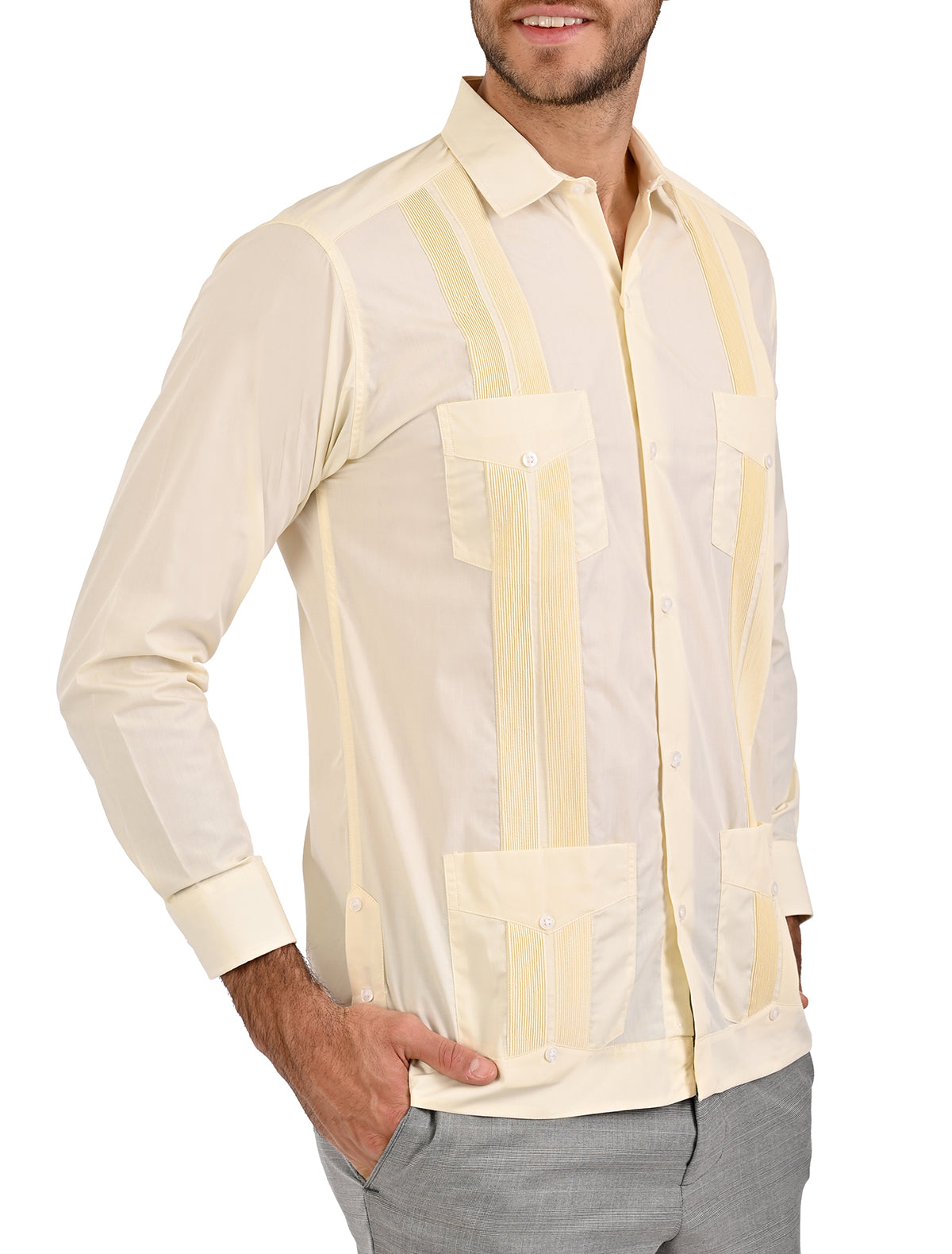 ML48C0101 Guayabera Cubana Clásica ML