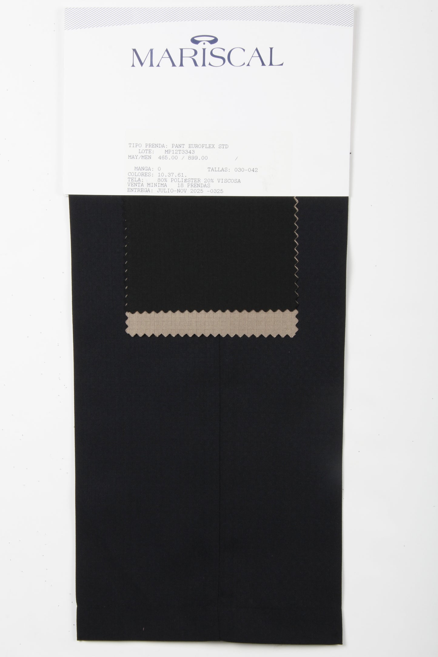 MP12T3343 PANT EUROFLEX STD