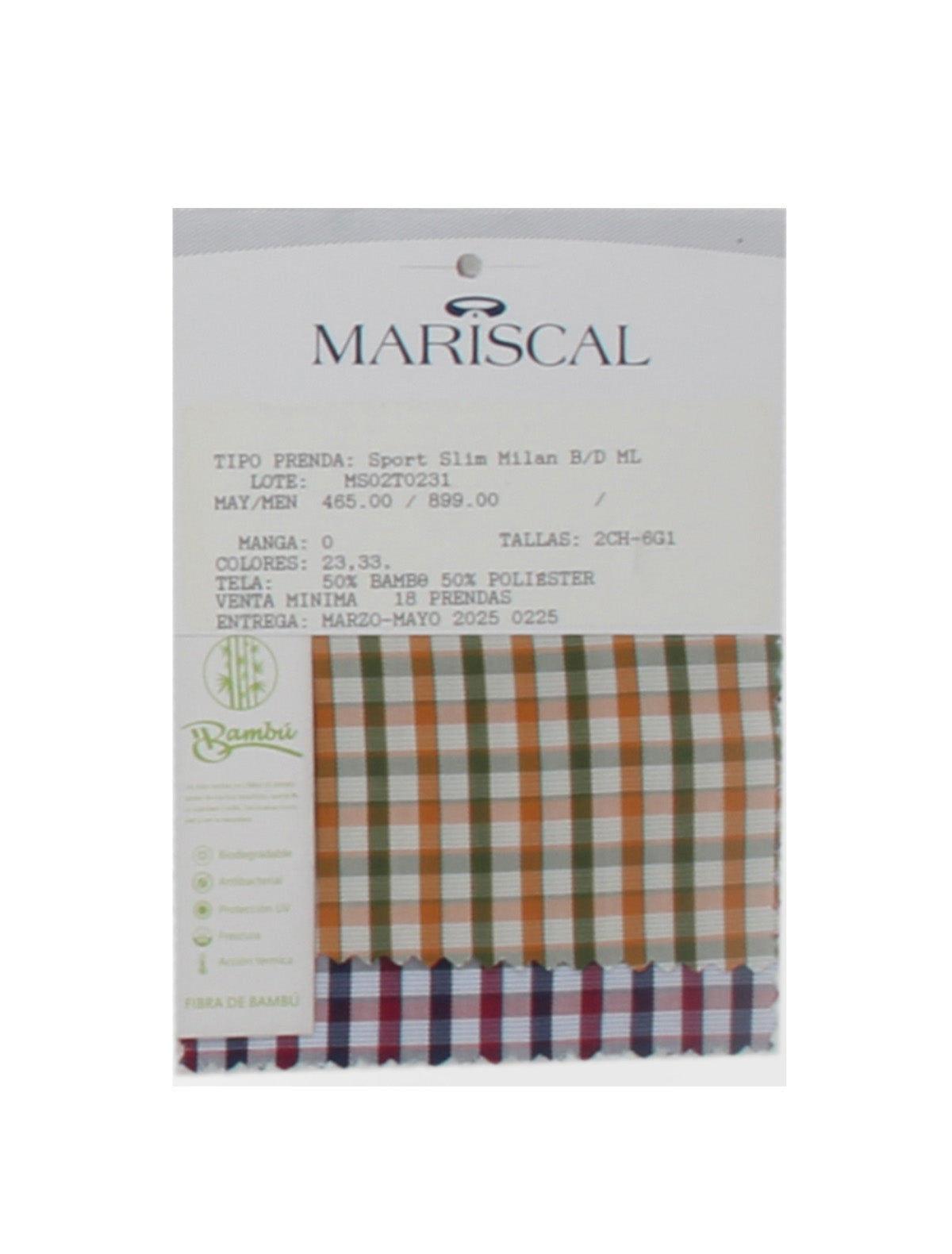 MS02T0231 Sport Slim Milan B/D ML