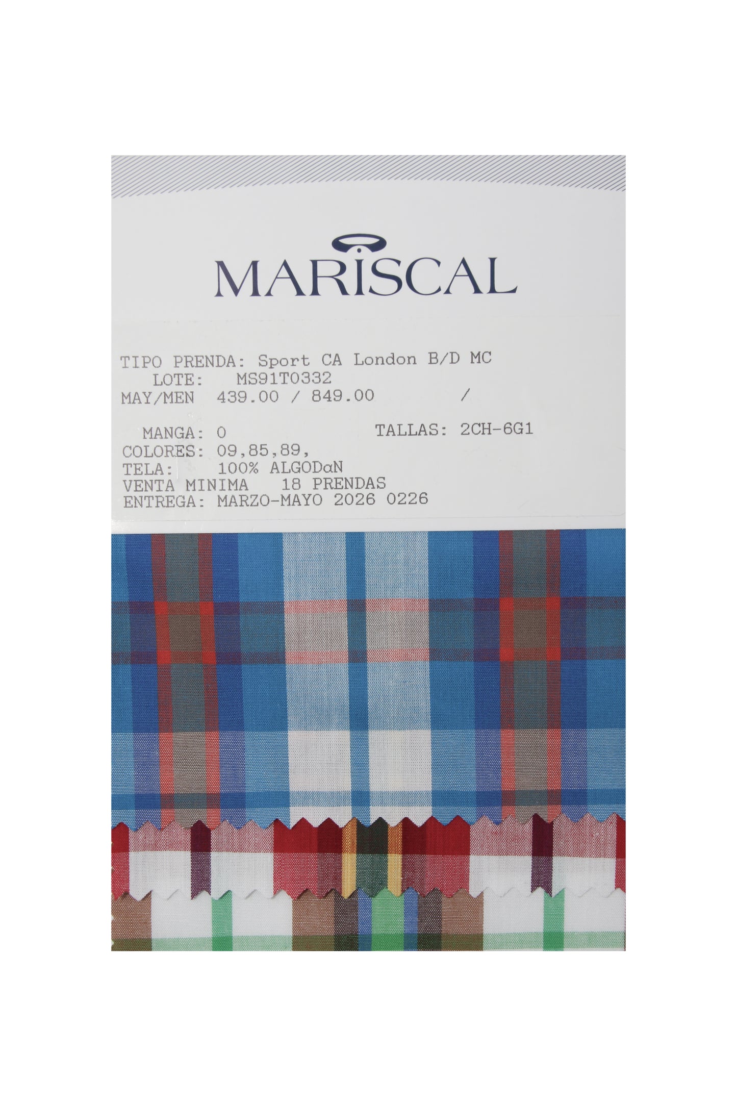 MS91T0332 Sport CA London B/D MC