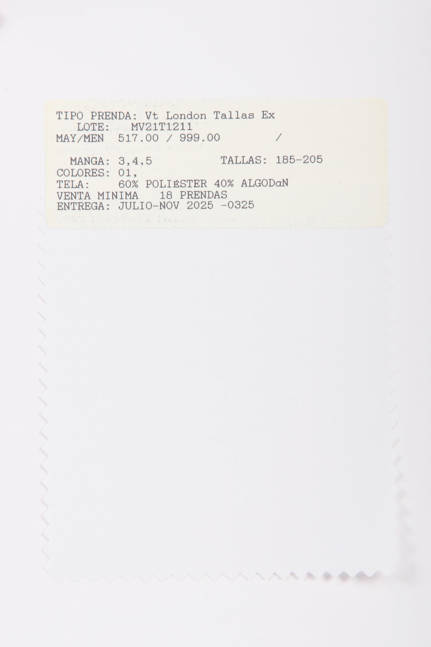 MV21T1211 Vt London Tallas Ex