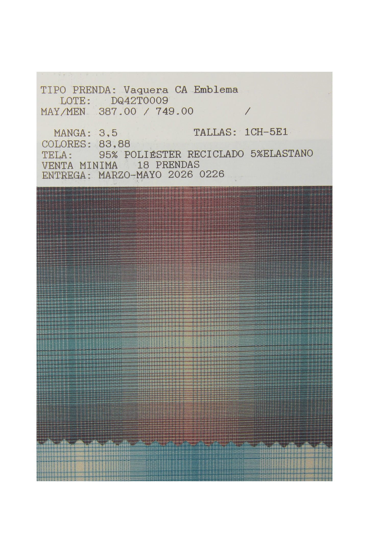 DQ42T0009 Vaquera CA Emblema