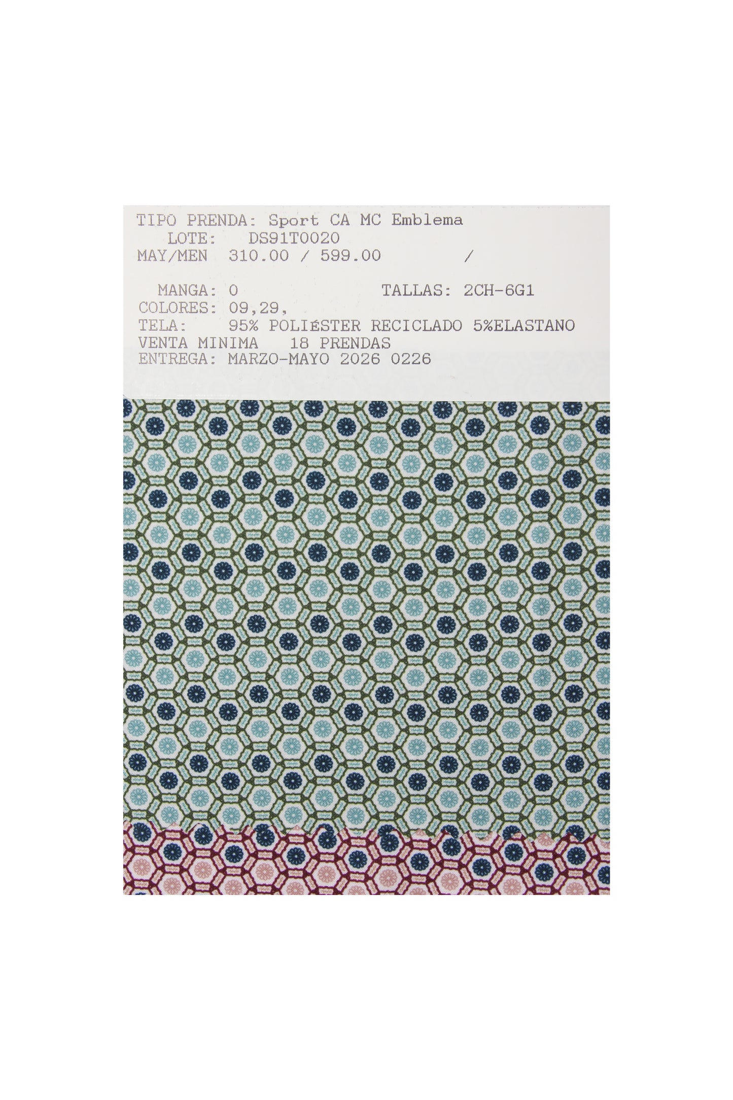 DS91T0020 Sport CA MC Emblema