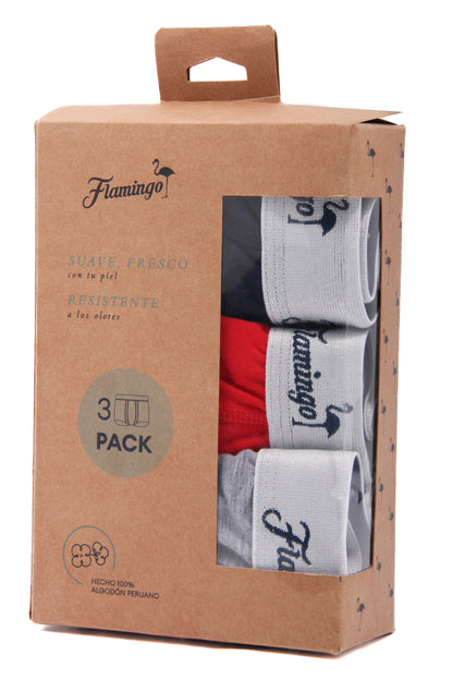 FI51T0001 BOXER PAQUETE 3 PIEZAS
