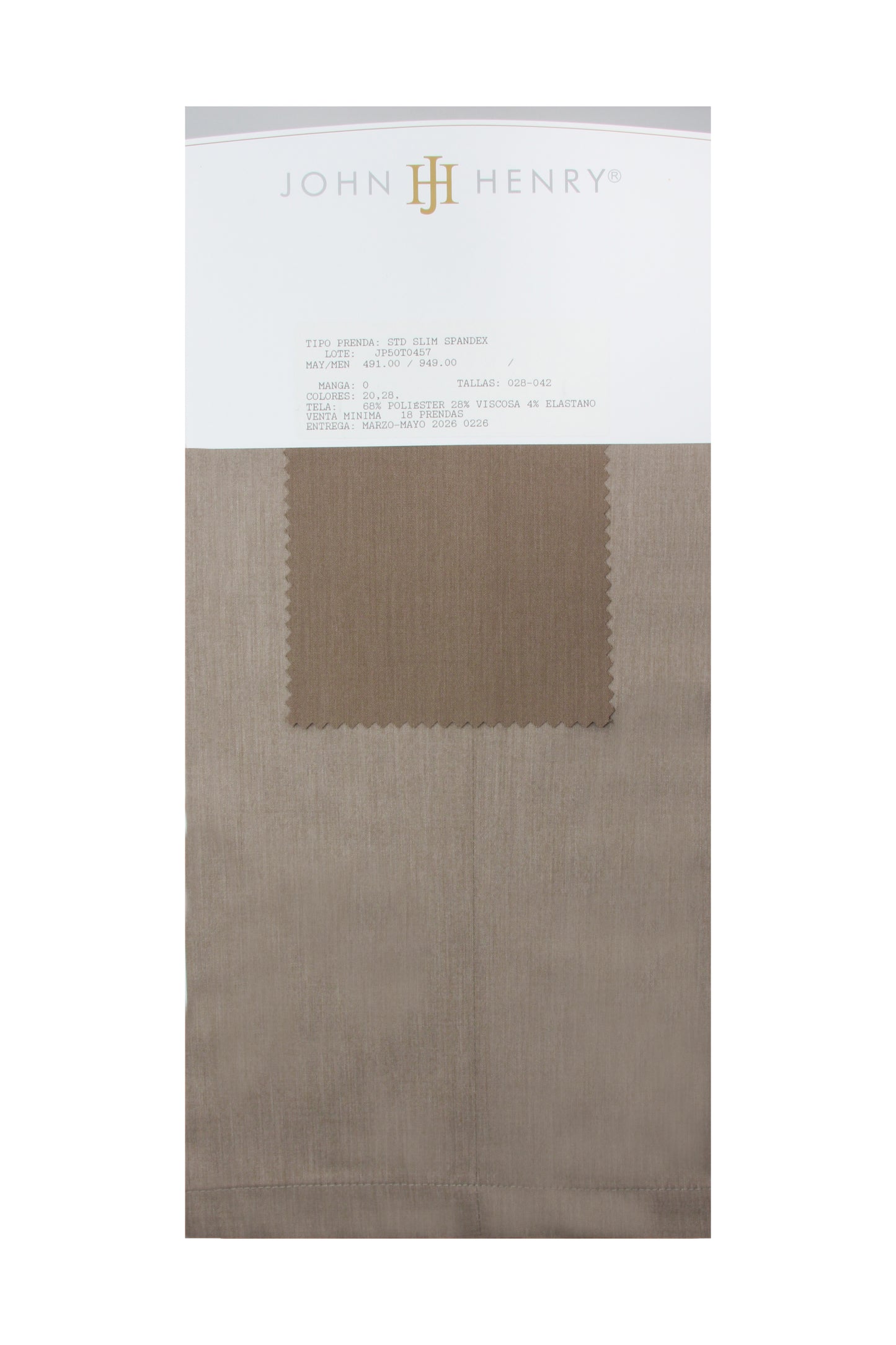 JP50T0457 STD SLIM SPANDEX