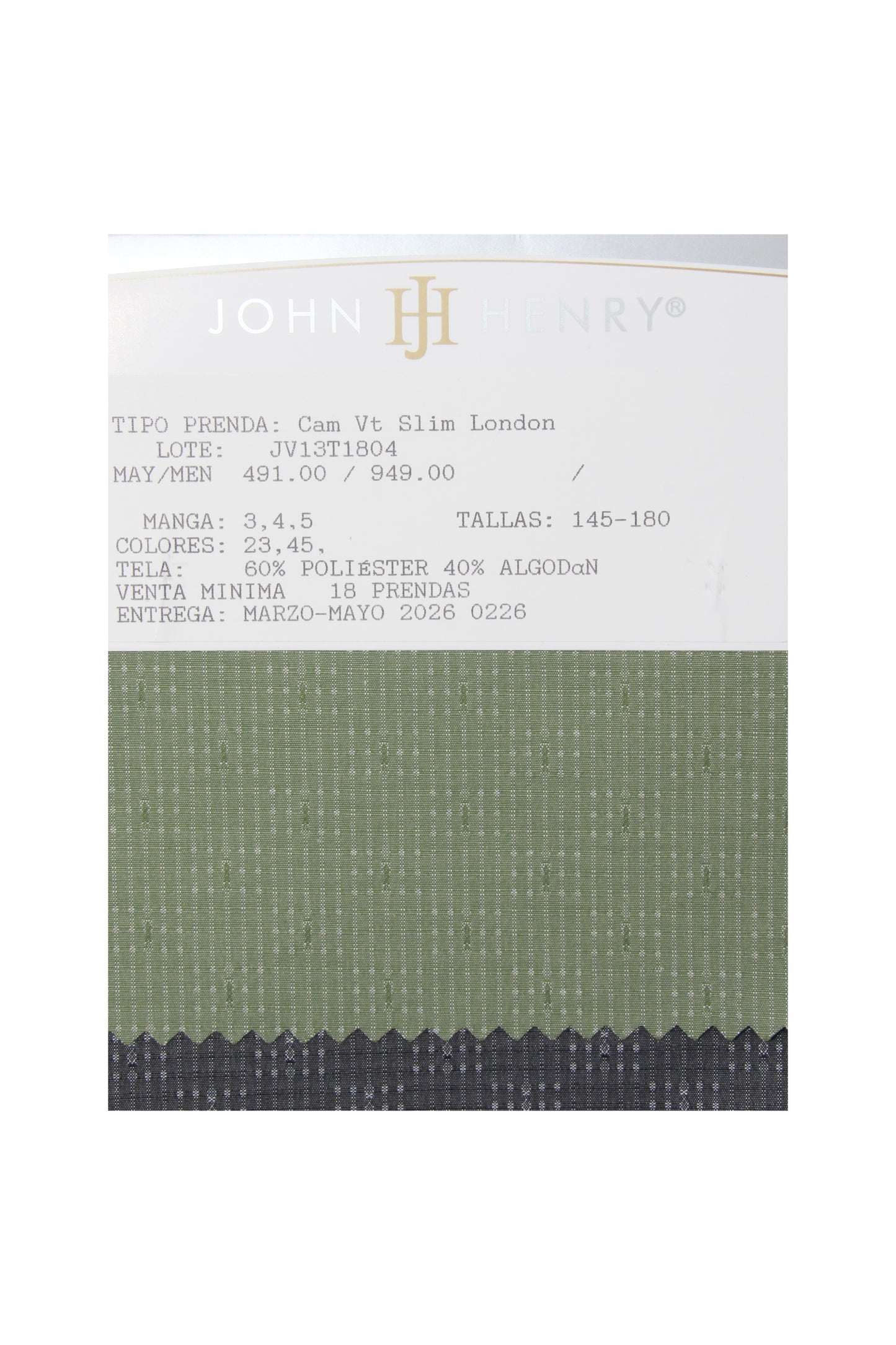 JV13T1804 Cam Vt Slim London