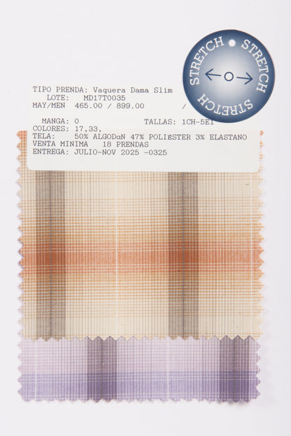 MD17T0035 Vaquera Dama Slim