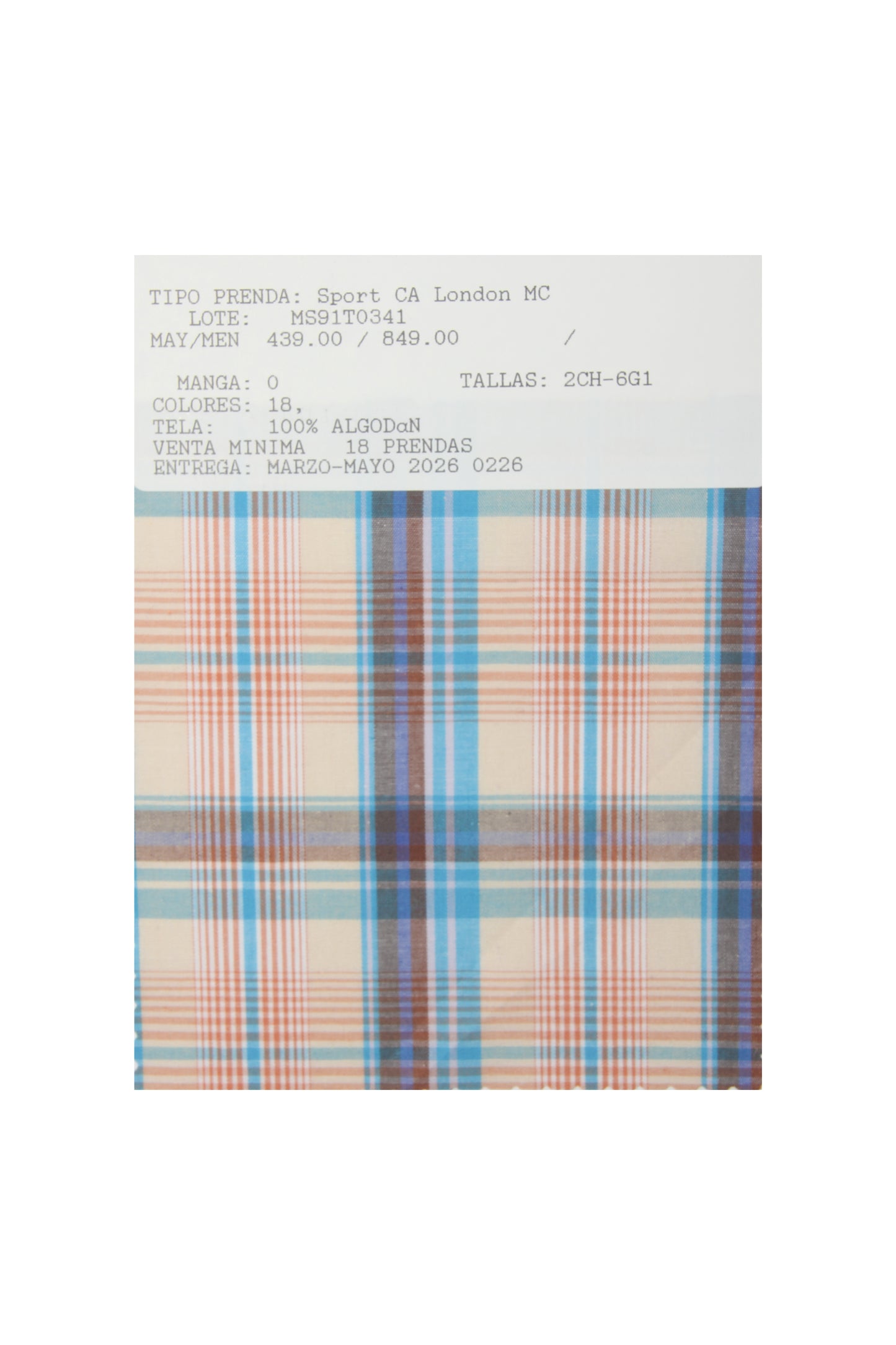 MS91T0341 Sport CA London MC