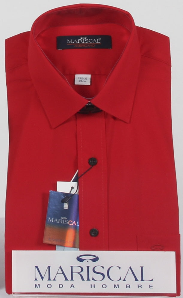 MV13C0434 85 Camisa de Vestir Euroflex Slim Rojo