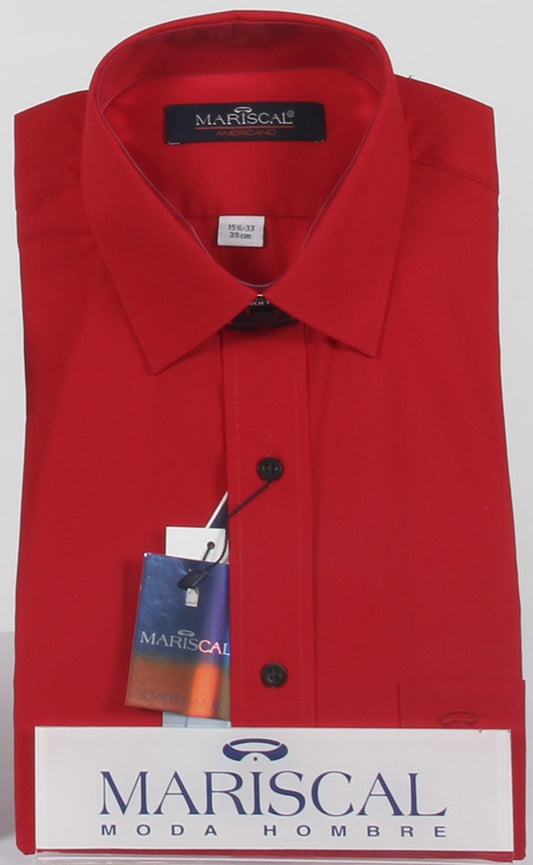 MV13C0434 85 Camisa de Vestir Euroflex Slim Rojo