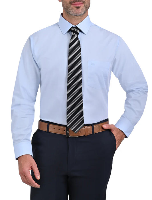 MV13C0434 02 Camisa de Vestir Euroflex Slim Fit Cielo